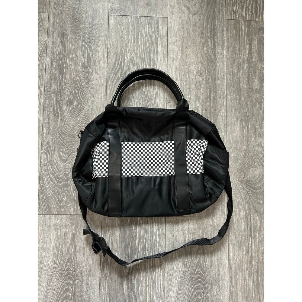 Kid's Checkered Duffle Bag Travel Tote Bag